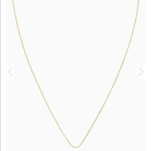 22 Inch Ball Chain Necklace In 18k Gold Vermeil